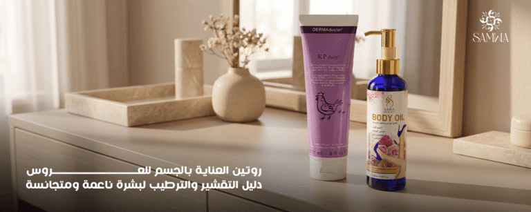 روتين العناية بالجسم للعروس | تقشير وترطيب لبشرة ناعمة
